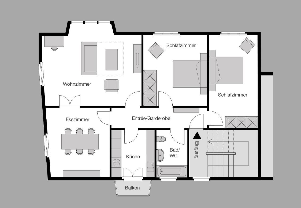 City Stay Furnished Apartments - Fasenstaubstrasse ชาฟเฮาเซน ภายนอก รูปภาพ