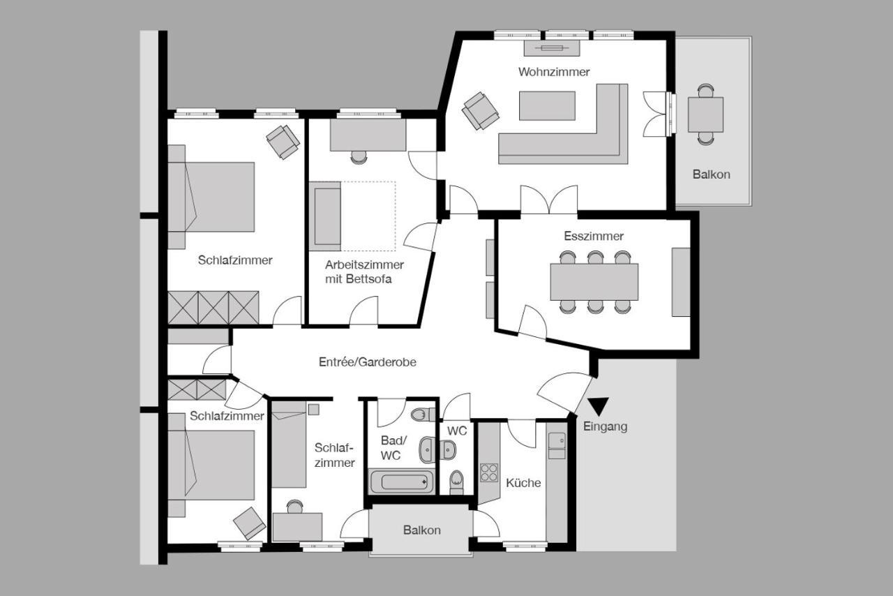 City Stay Furnished Apartments - Fasenstaubstrasse ชาฟเฮาเซน ภายนอก รูปภาพ